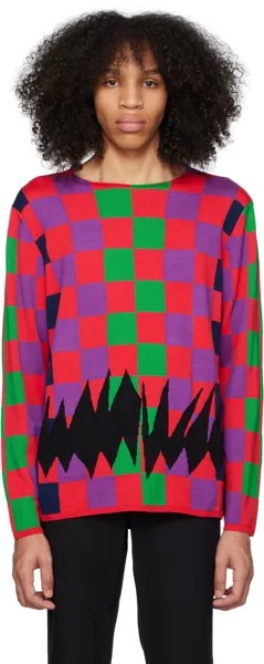 Разноцветный свитер в клетку Comme des Garçons Homme Plus