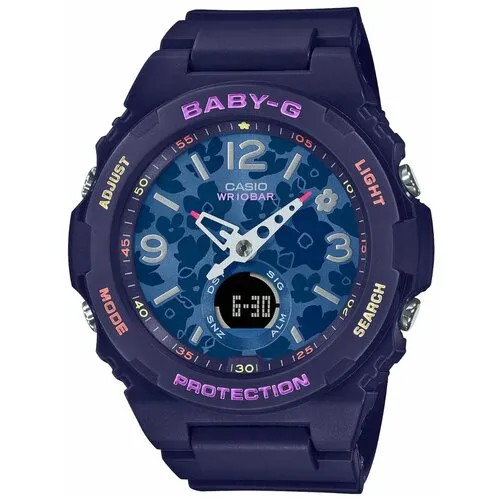 Наручные часы CASIO Baby-G, синий, черный