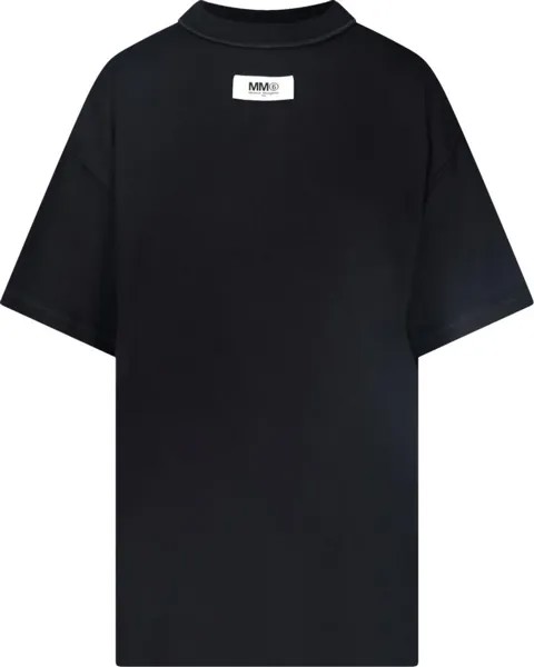 Футболка MM6 Maison Margiela Reversed T-Shirt 'Black', черный