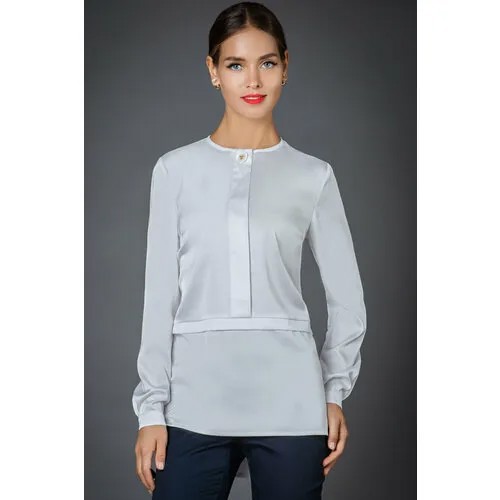 Блуза Арт-Деко, размер 42, белый
