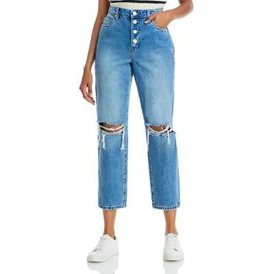 [BLANKNYC] Женские укороченные джинсы Madison Blue Denim с высокой талией 26 BHFO 5593