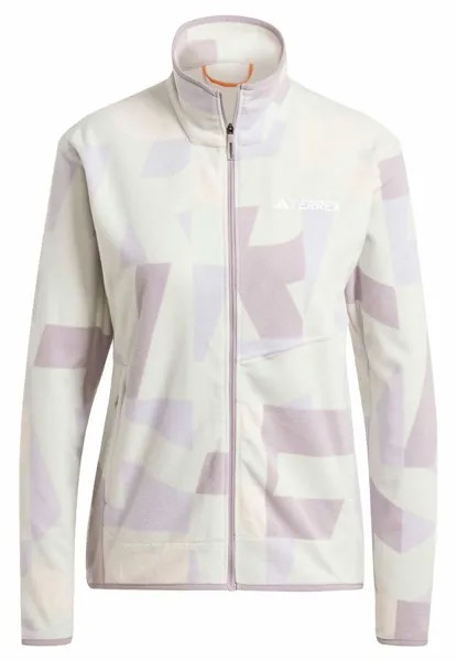 Флисовая куртка TERREX MULTI PRINTED FULL-ZIP FLEECE adidas, серый