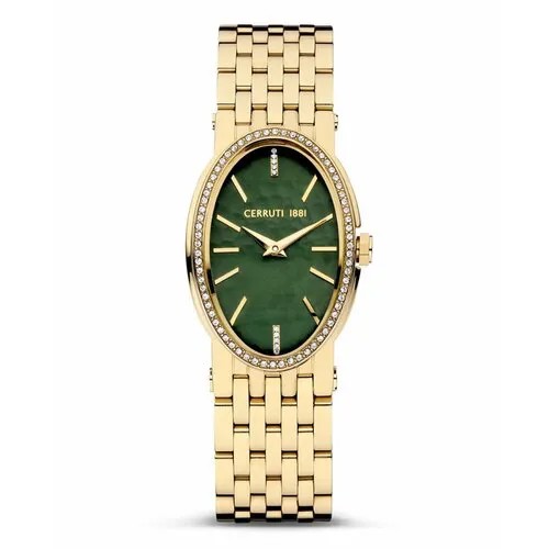 Наручные часы Cerruti 1881 CIWLG0008804, зеленый, золотой