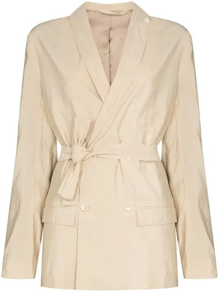 Lemaire belted double-breasted jacket