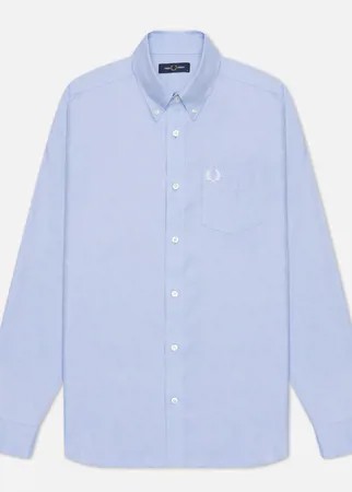 Мужская рубашка Fred Perry Oxford, цвет голубой, размер XXL