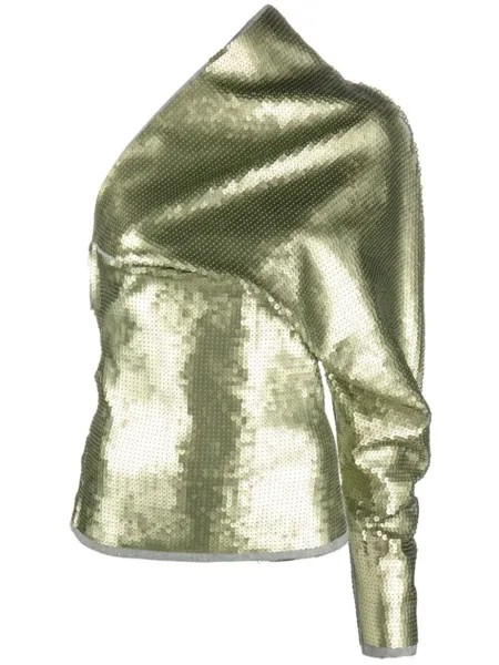 Топ Luxor с пайетками Rick Owens, зеленый