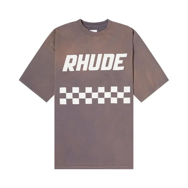 Футболка Rhude Off Road 'Vintage Grey', серый