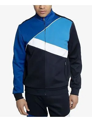 SEANJOHN Мужская синяя эластичная спортивная куртка с цветными блоками S