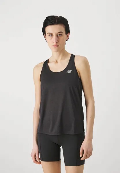 Топ ATHLETICS TANK New Balance, цвет black heather