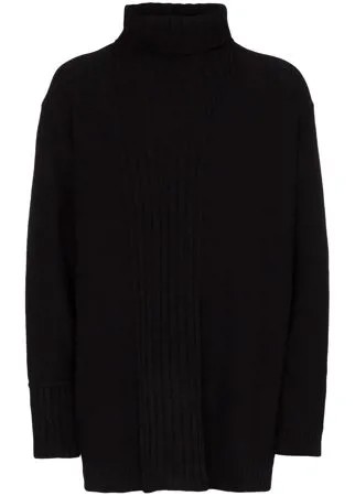 Yohji Yamamoto джемпер оверсайз с высоким воротником