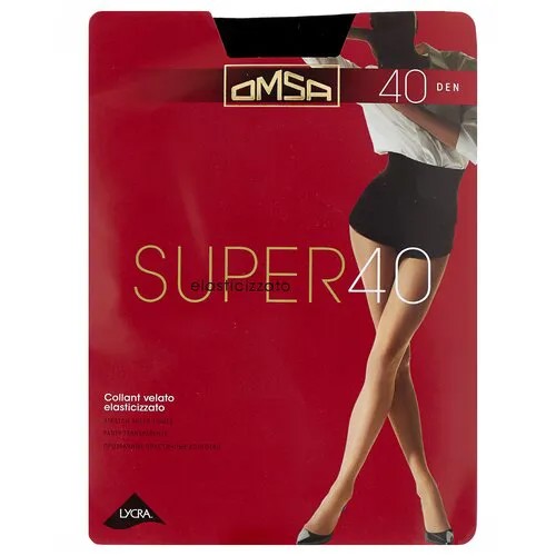 Колготки Omsa Super, 40 den, размер 4, nero