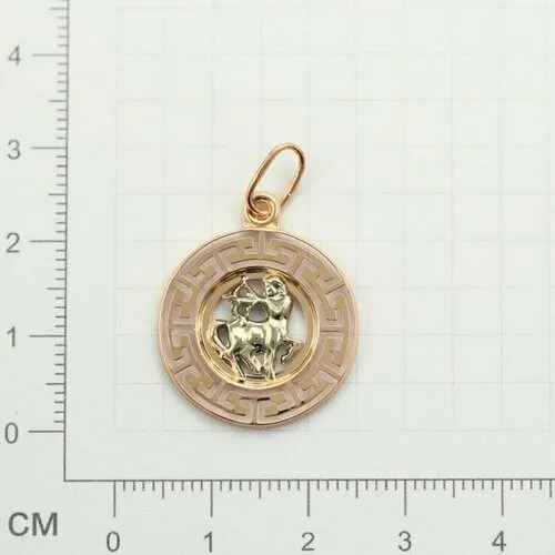 Подвеска GOLD CENTER, красное золото, 585 проба