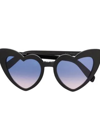 Saint Laurent Eyewear солнцезащитные очки в оправе в форме сердца