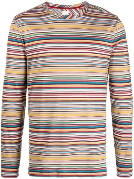 Paul Smith полосатая футболка с длинными рукавами, разноцветный