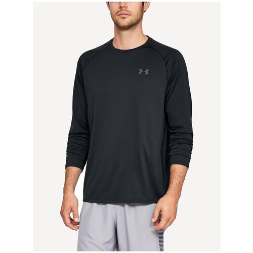Лонгслив Under Armour, силуэт свободный, размер MD, черный