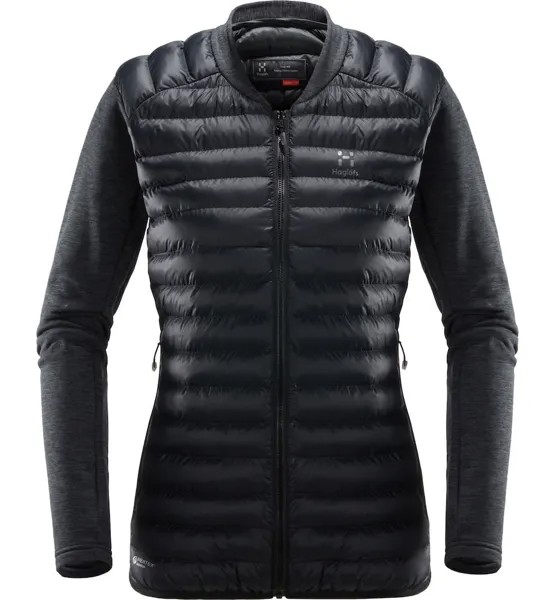 Пуховик Haglöfs Steppjacke Mimic Hybrid Jacket, настоящий черный/магнетит
