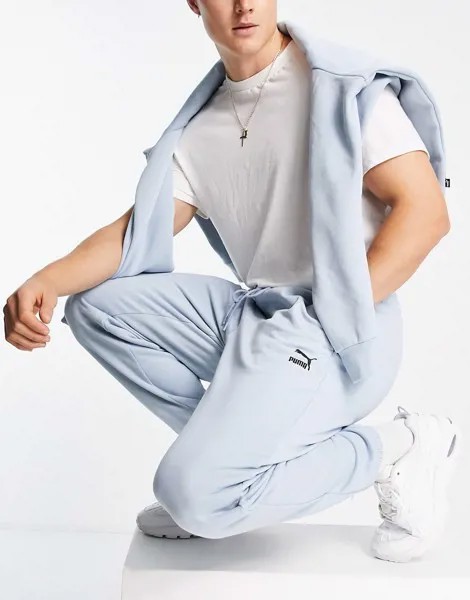 Голубые oversized-джоггеры Puma Classics-Голубой