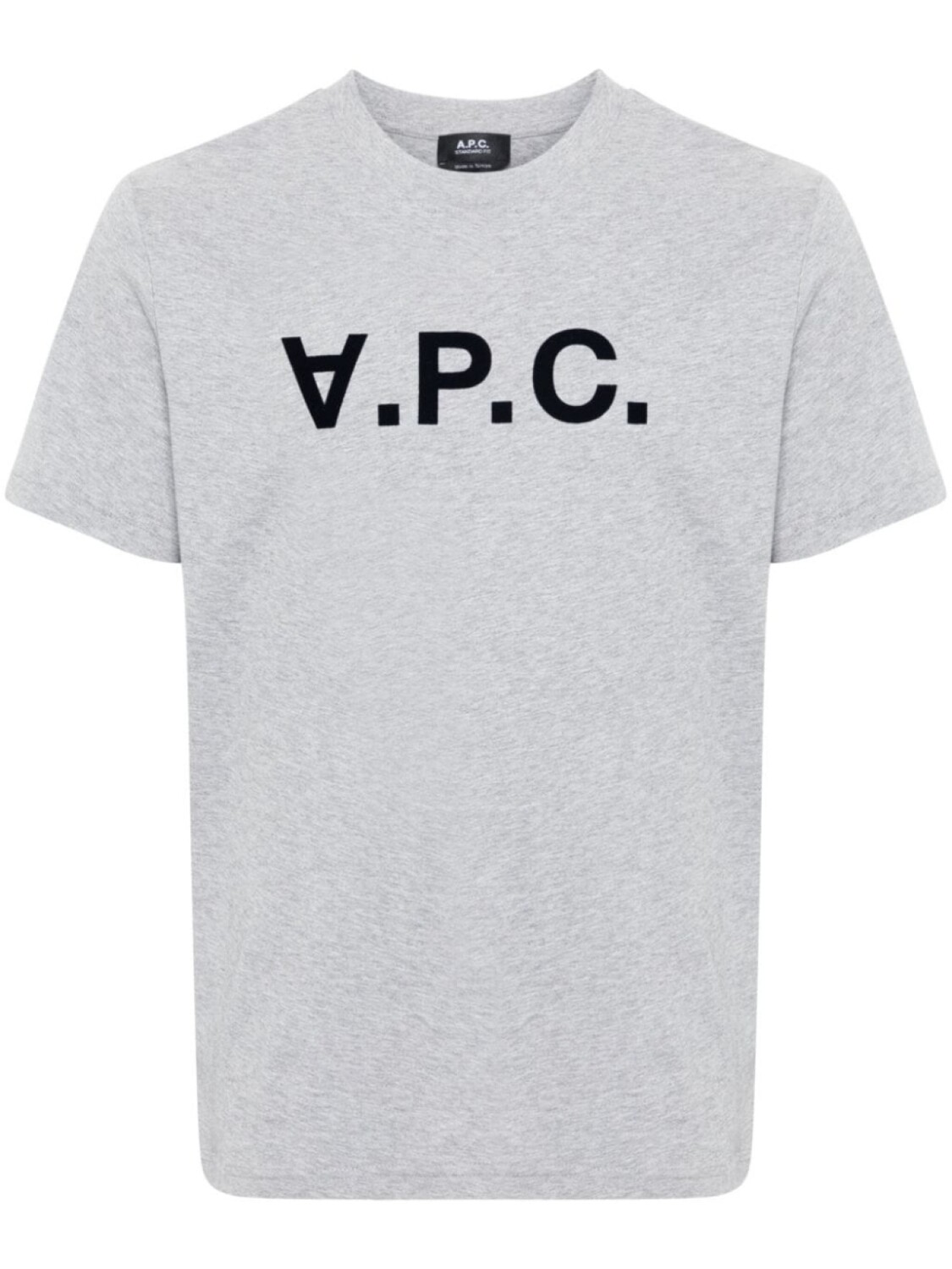 A.P.C. футболка с логотипом, серый