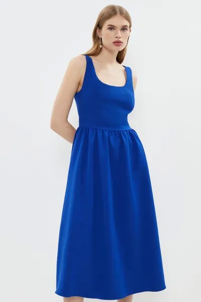 Платье миди с пышной юбкой и лифом премиум-класса Coast, синий