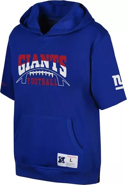 Пуловер с капюшоном Mitchell & Ness Youth New York Giants с надписью Royal