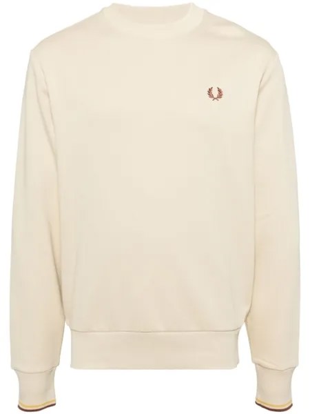 Fred Perry толстовка с вышитым логотипом, желтый