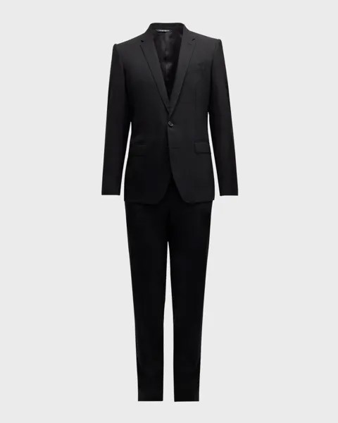 Мужской костюм Мартини из эластичной шерсти Dolce&Gabbana, цвет Black