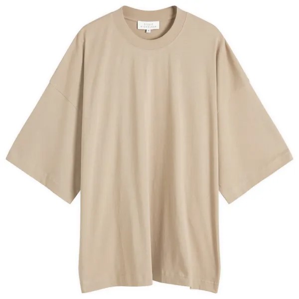 Футболка Studio Nicholson Piu T-Shirt, цвет Dark Stone