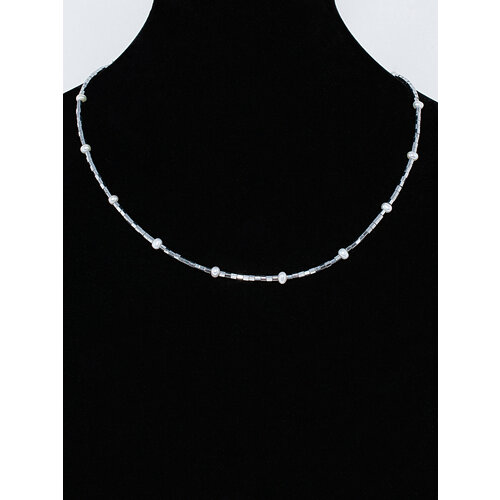 Чокер JEWELRY A VENTO, жемчуг пресноводный культивированный, жемчуг пресноводный, жемчуг культивированный, жемчуг барочный, длина 32 см, серебряный