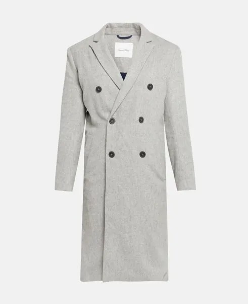 Льняное пальто American Vintage, серый