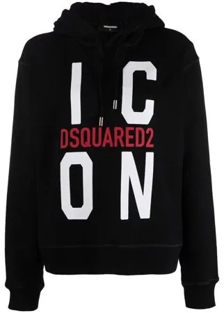 Dsquared2 худи с кулиской и принтом Icon