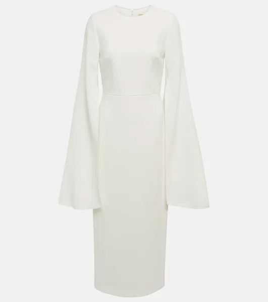 Платье миди из крепа Bridal Zimara ROKSANDA, белый