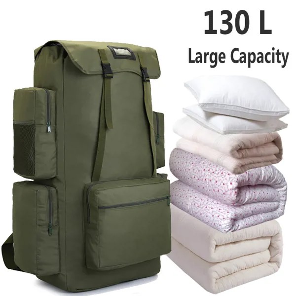 Мужской походный рюкзак, вместительный дорожный чемодан для путешествий, 130л, XA860WA