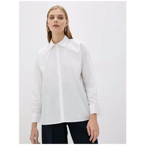 Удлиненная белая блузка Incity, цвет кипенно-белый, размер L