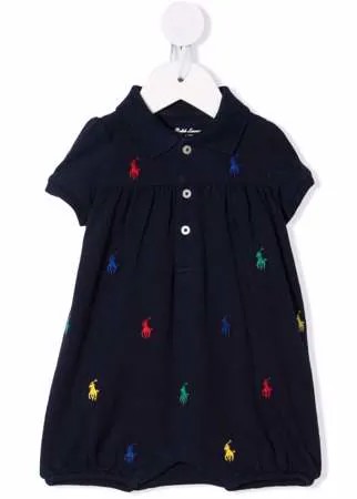 Ralph Lauren Kids ромпер с вышивкой Polo Pony