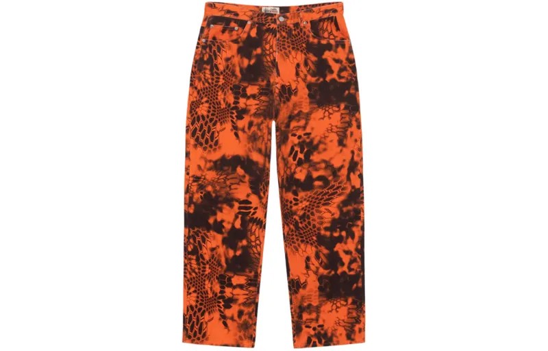 SS24 Джинсы унисекс Stussy, оранжевый