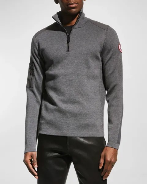 Мужской свитер Stormont с молнией без четверти Canada Goose, цвет Iron Grey