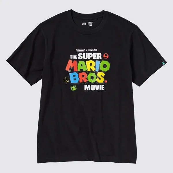 UNIQLO МАРИО ФИЛЬМ UT (Футболка с рисунком и коротким рукавом) К