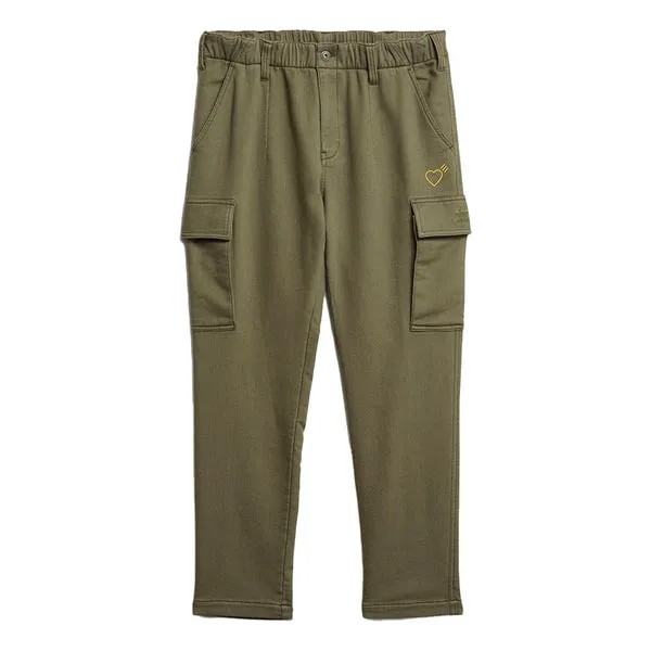 Спортивные штаны adidas originals x HUMAN MADE Crossover Embroidered Logo Multiple Pockets Sports Pants Green, зеленый
