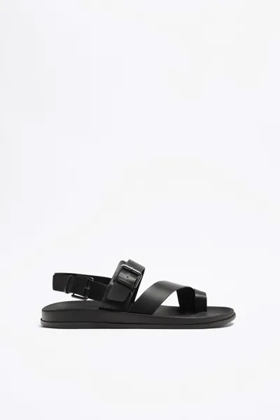 Сандалии мужские ZARA 267196562 черные 40 EU (доставка из-за рубежа)
