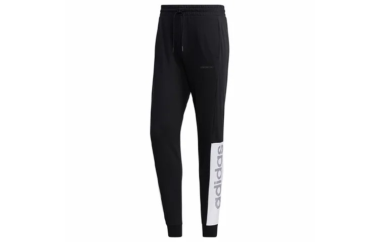 Трикотажные спортивные штаны мужские черные Adidas Neo, черный