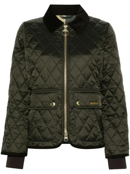 Barbour стеганая куртка, зеленый