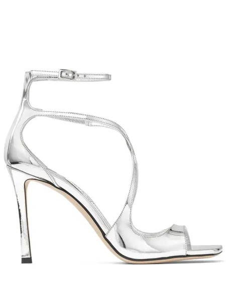 Jimmy Choo босоножки Azia 95, серебристый