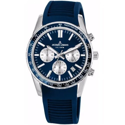Наручные часы JACQUES LEMANS Sport 1-2059C, синий, серебряный