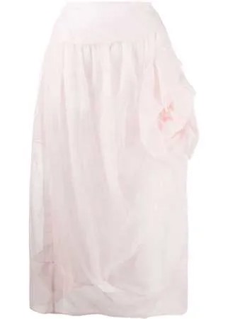 Simone Rocha юбка с драпировкой