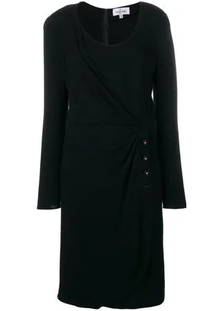 Valentino Pre-Owned платье с запахом и отделкой пуговицами