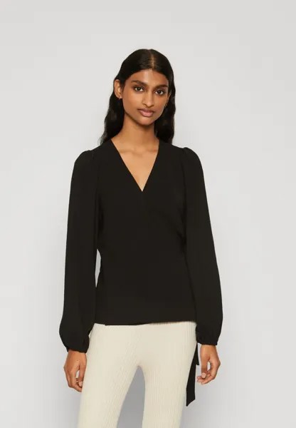 Блузка VMALVA WRAP Vero Moda Petite, цвет black