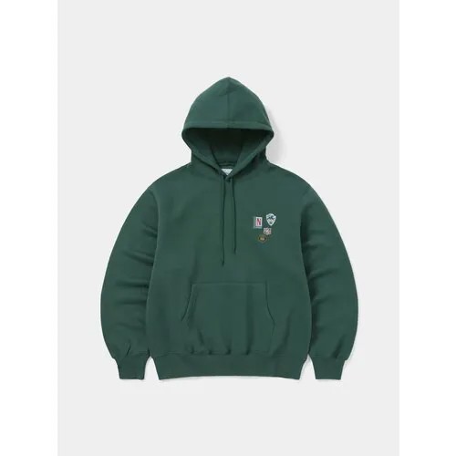 Худи thisisneverthat Pins Hoodie, размер M, зеленый