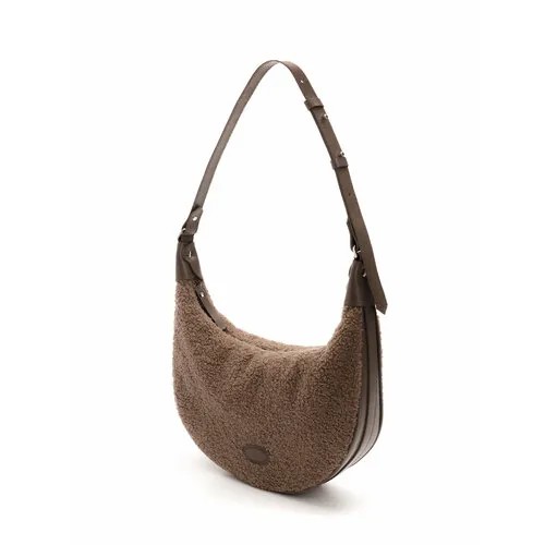 Сумка багет МАКЕЙ TEDDY HOBO 116-11-01, коричневый