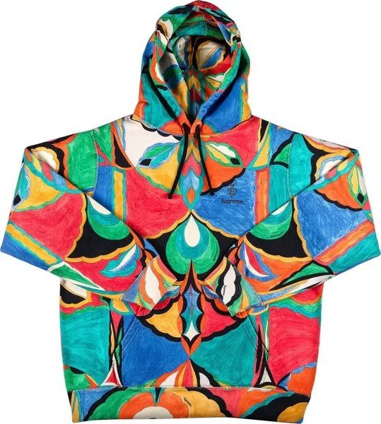 Толстовка Supreme x Emilio Pucci Hooded Sweatshirt 'Multicolor', разноцветный