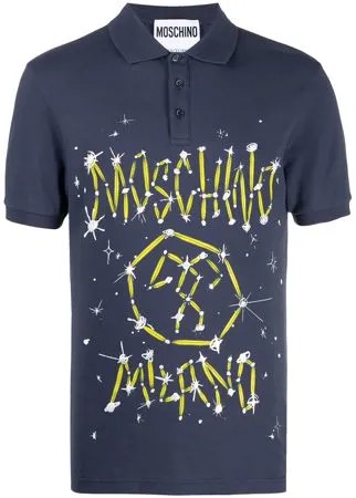 Moschino рубашка поло с логотипом Couture